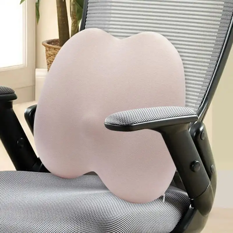 Breathable Lumbar Support Pillow Backrest Cushion Ergonomic Soft Foam Office Seat Cushion