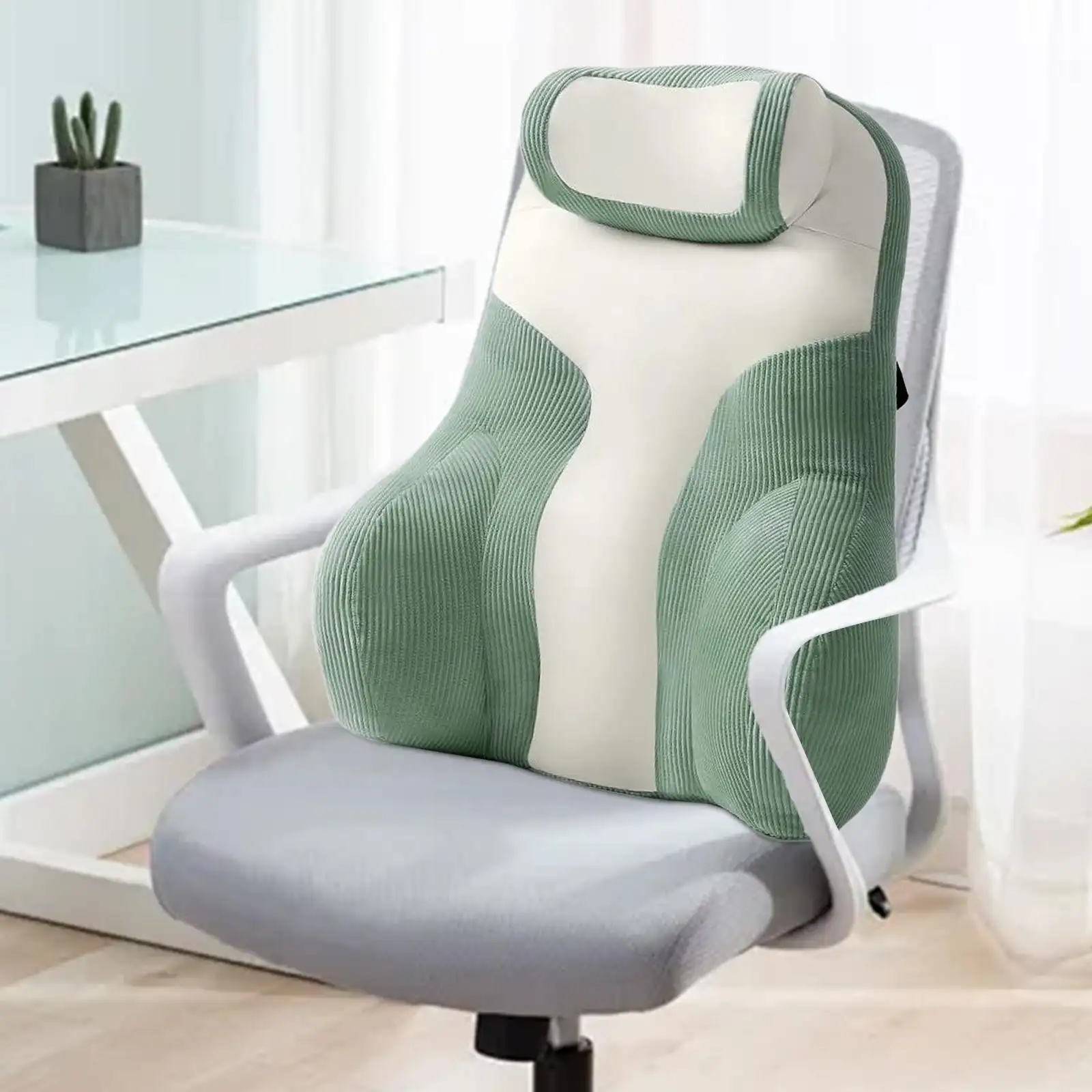 Office Chair Cushion Ergonomic Bed Lumbar Support Pillow Backrest Cushion