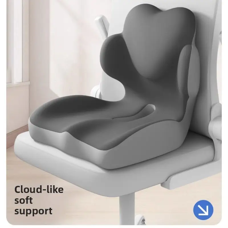 Multifunctional Office Cushion Ergonomic Integrated Pad with Lumbar Back and Hip Support for Long Sitting