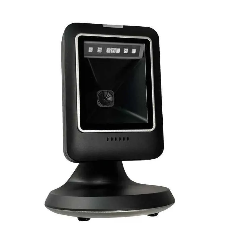 2D QR Hands-Free Barcode Scanner Omnidirectional Automatic Sensing Scanning USB Barcode Reader Supports Screen Codes