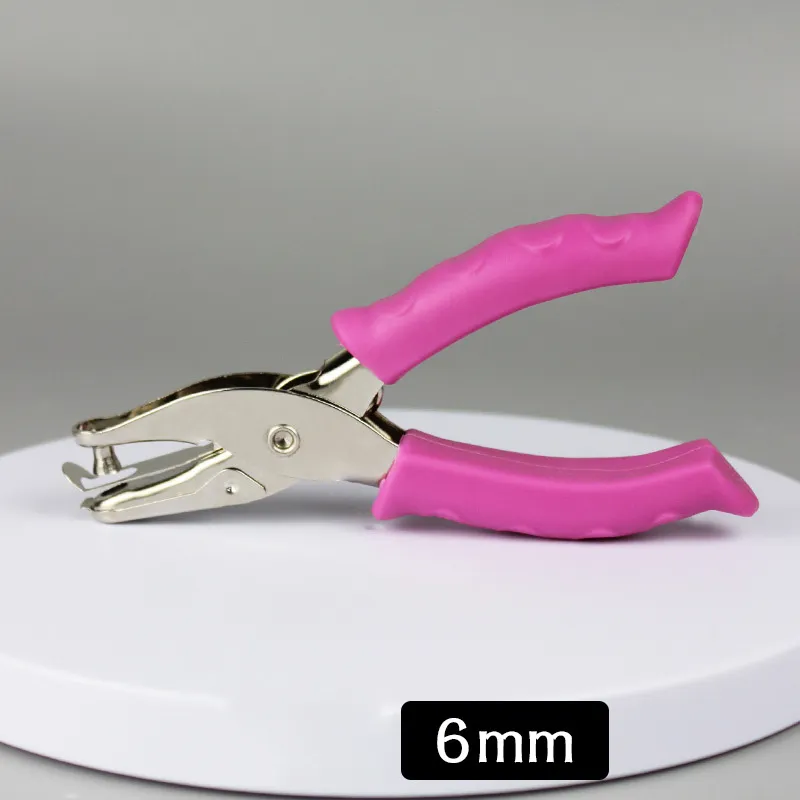 6mm Circle Paper Punch Single Hole Cutter Scrapbooking DIY Notebook Hole Punch Tool for Office Use
