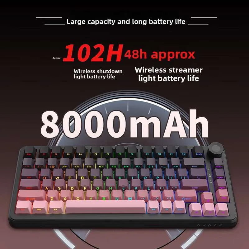 Three-Mode Mechanical Keyboard with Side-Engraved ...