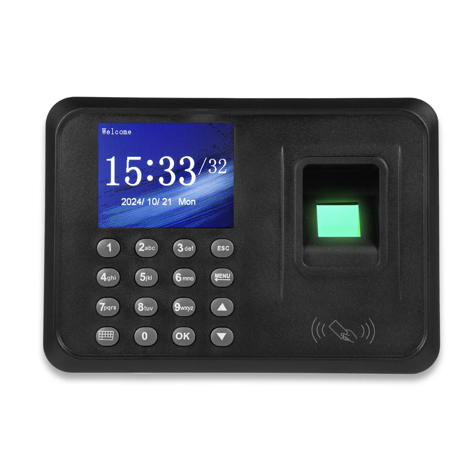 2.4 Inch TFT Color Biometric Time Clock Attendance Machine For Employees Access Control Machine Support 1000pcs Fingerprint