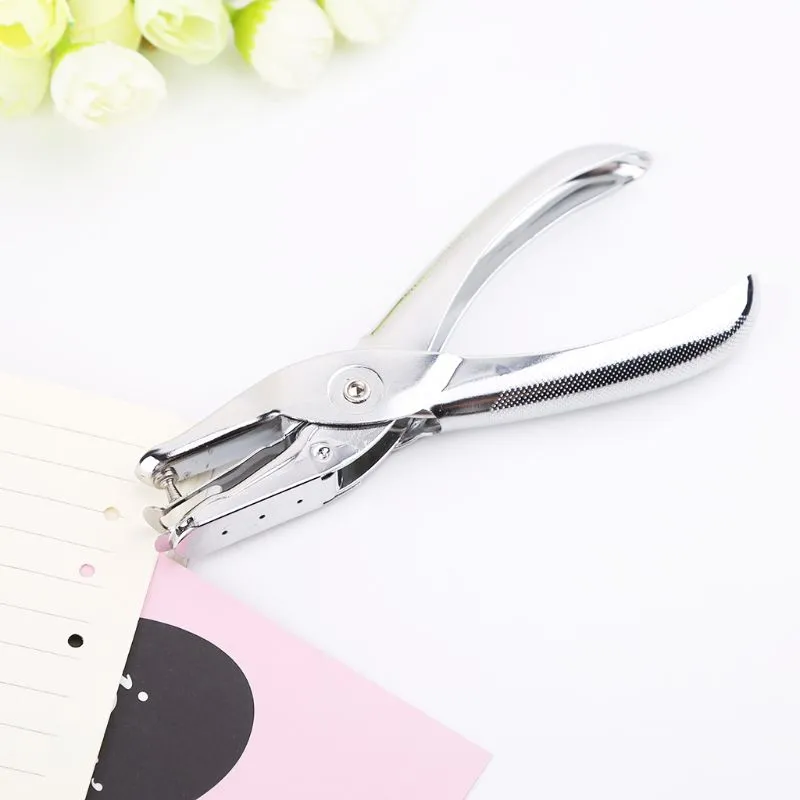Metal Single Hole Paper Puncher for School or Office Scrapbooking and Craft Use