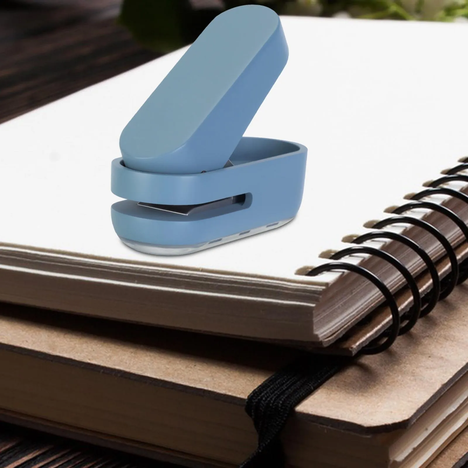 Lightweight Single Hole Punch Machine for Paper Tags Greeting Cards Office Student Stationery DIY Crafts