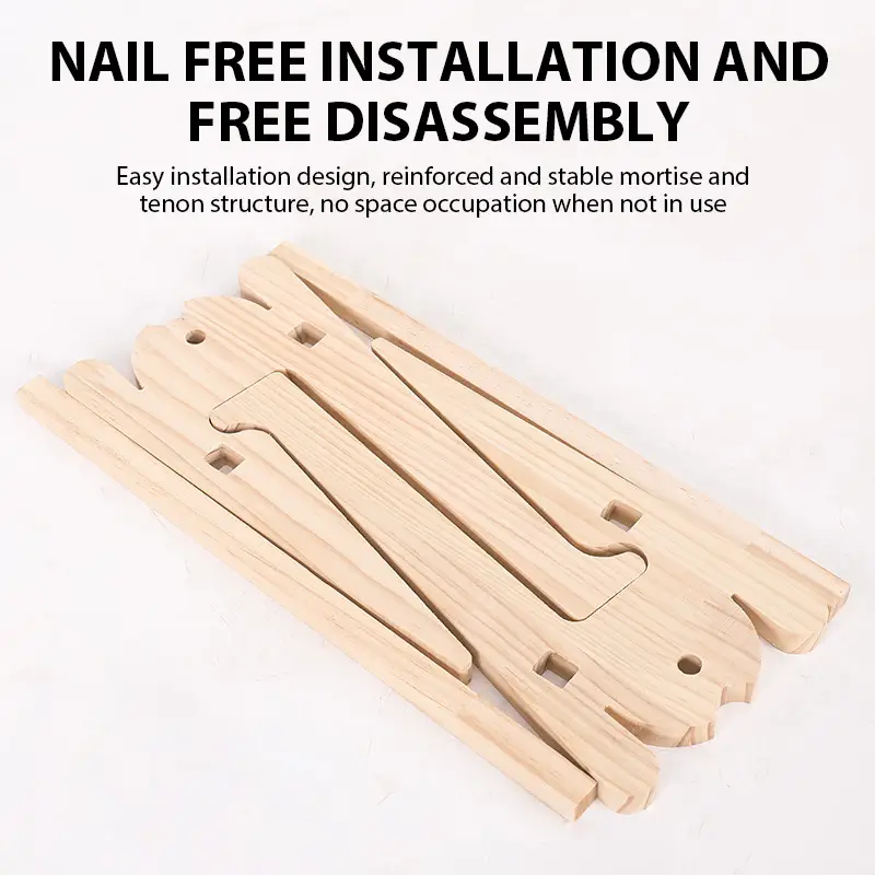 Solid Wood Laptop Stand Removable Vertical Bracket Cooling Base Accessories Convenient