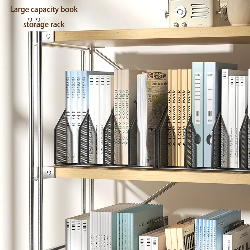 Metal File Rack Desk Rack Vertical Desktop Folder File Box File Storage Box Data Rack