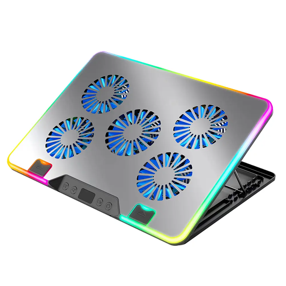 Laptop Cooling Pad Height Adjustable Laptop Cooler 2 USB Ports Notebook Stand
