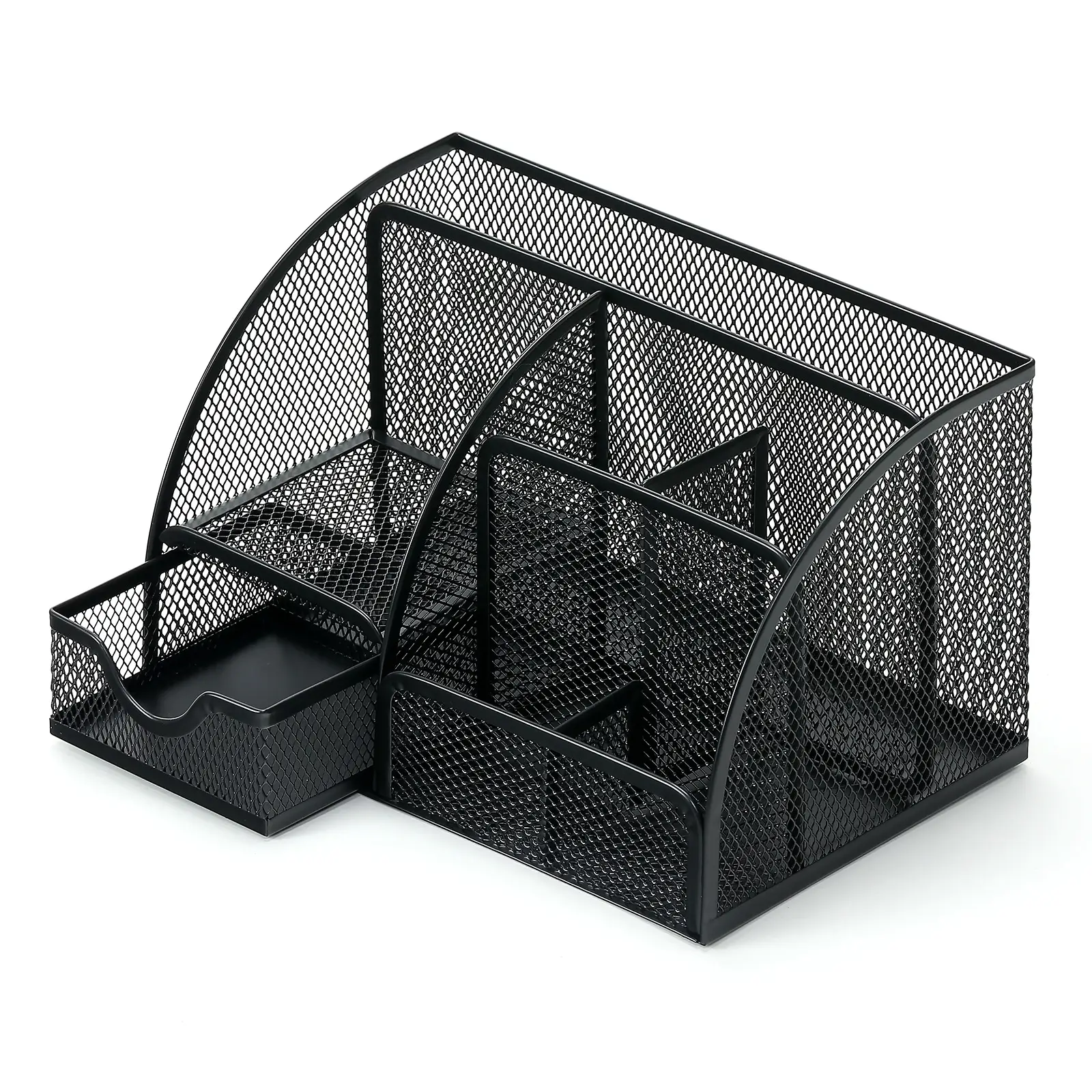 Pen Holder Large Capacity Metal Desktop Storage Box Suitable For Office