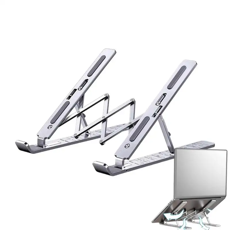 Aluminum Alloy Laptop Holder Stand Adjustable Foldable Portable Non-slip Notebook Computer Bracket Lifting Cooling Holder