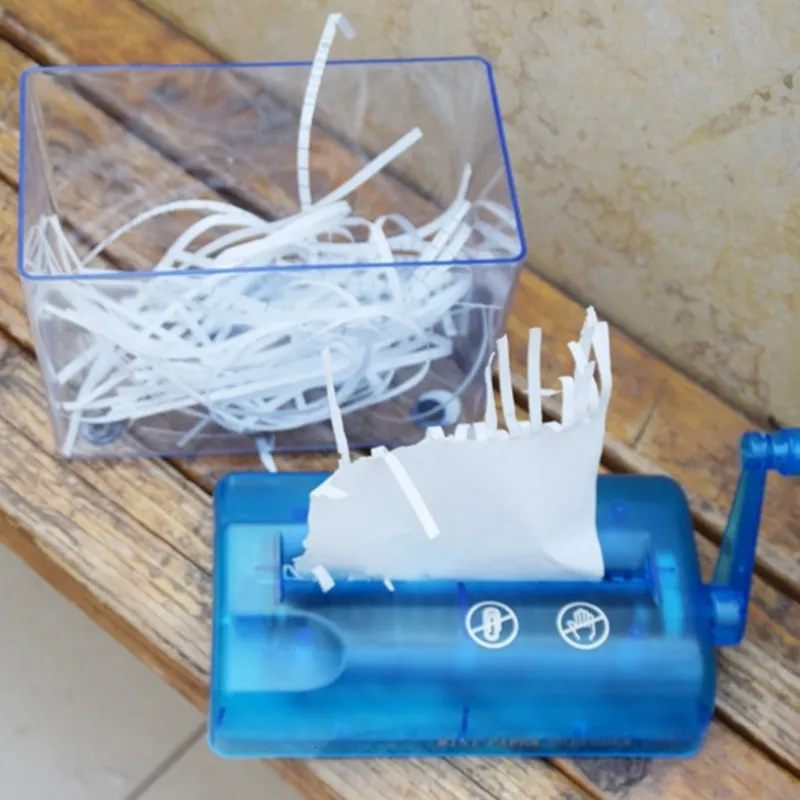 Mini Manual Paper Shredder, Portable Hand Cutter for Office or Teaching Use