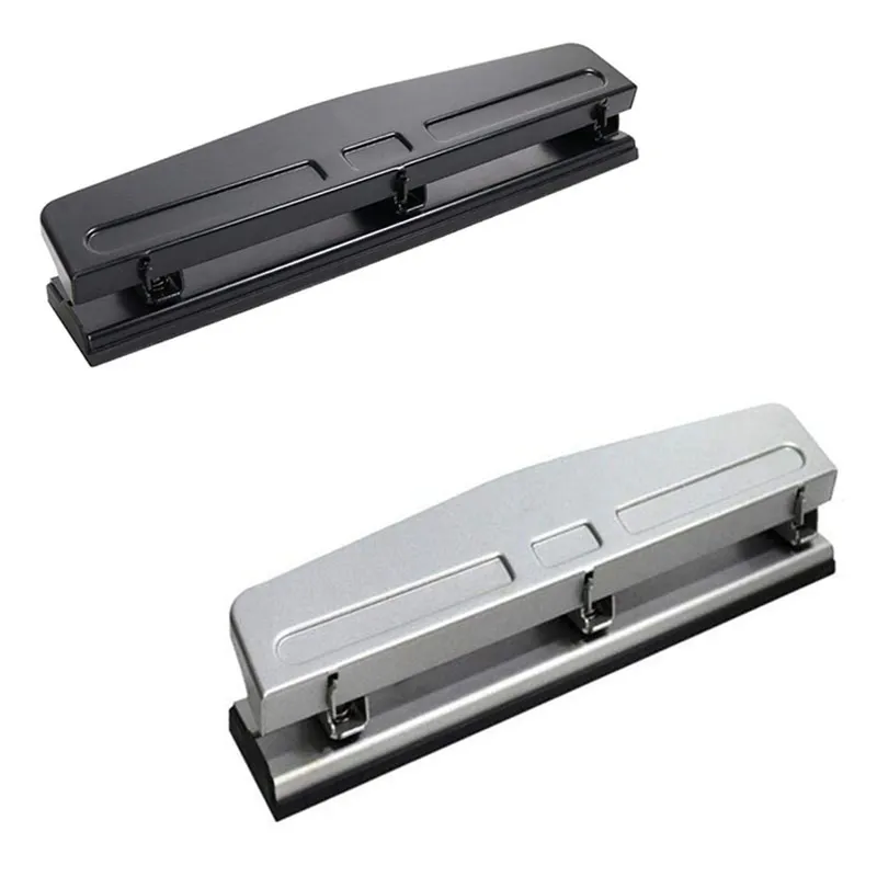 3-Hole Manual Paper Puncher Loose-Leaf Binding Tool Scrapbooking DIY Office Binding Machine