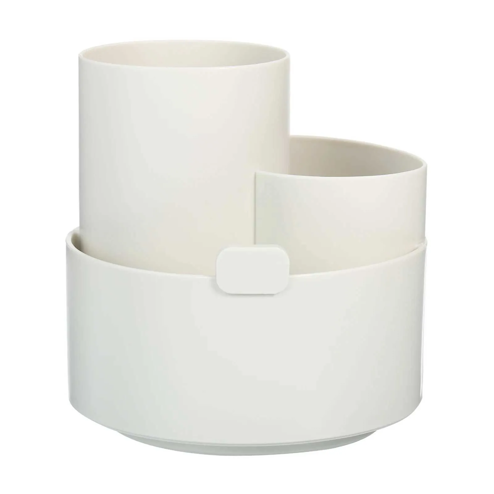 Multifunctional Round Pen Holder Rotating Storage Box Simple Large-Capacity Pen Holder Office Desktop Storage
