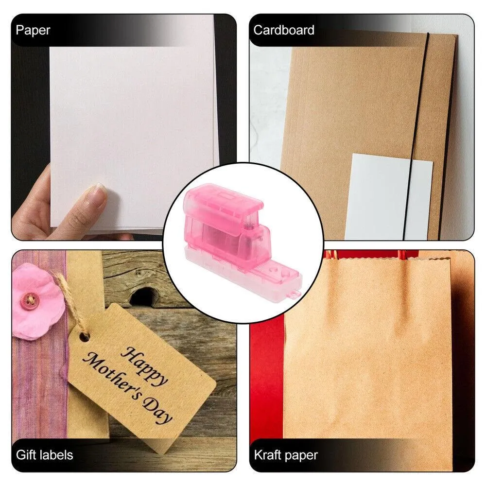 PP Multi-Hole Mini Puncher Portable Paper Binding Tool Office Stationery Hole Punch Machine