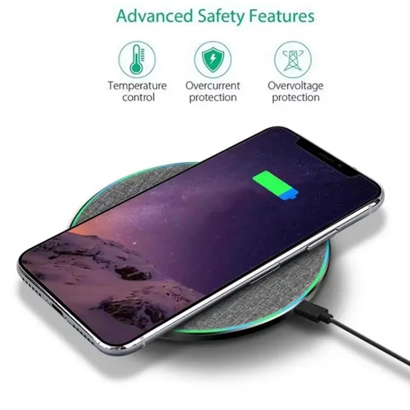 Ultra-Thin Wireless Charger Pad, Fast Inductive Charging Station