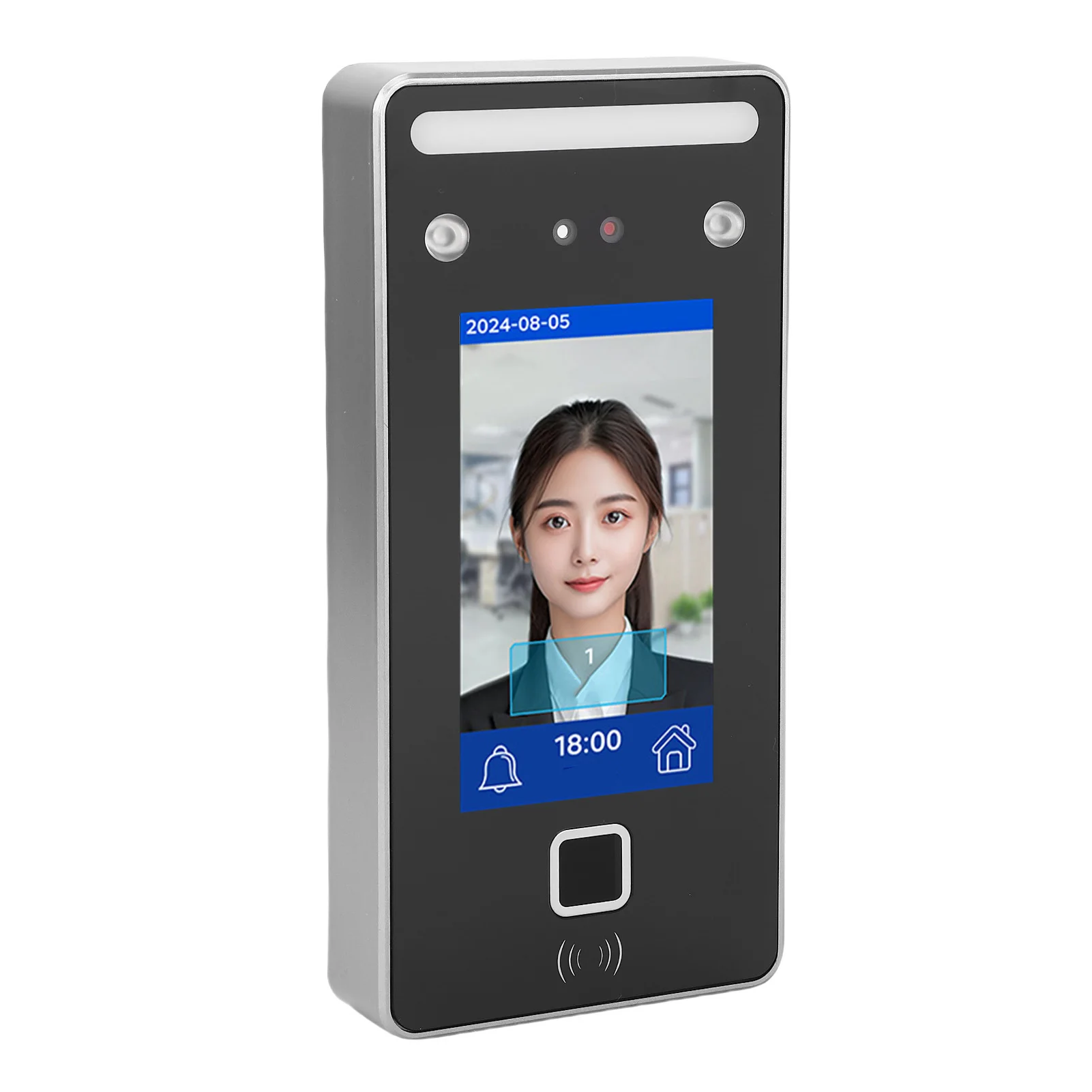 Fingerprint Face Recognition Attendance Machine WiFi Visible Light Time Clock Clock In Clock Out Machine Support Networking