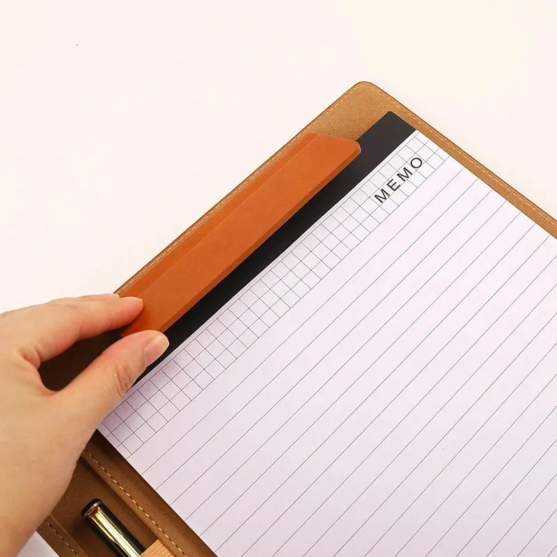 Multifunctional Leather Writing Folder with Closur...