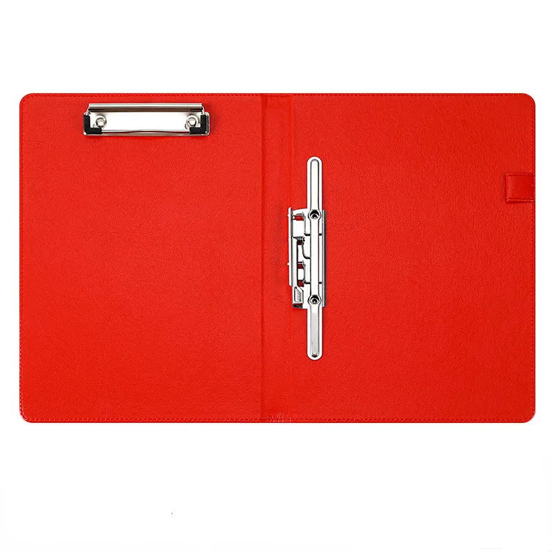 A4 Leather Clipboard Folder Double Clip Portfolio ...