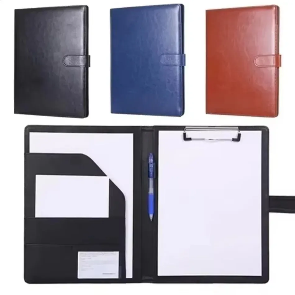 A4 PU Leather Business Contract Folder with Memo P...