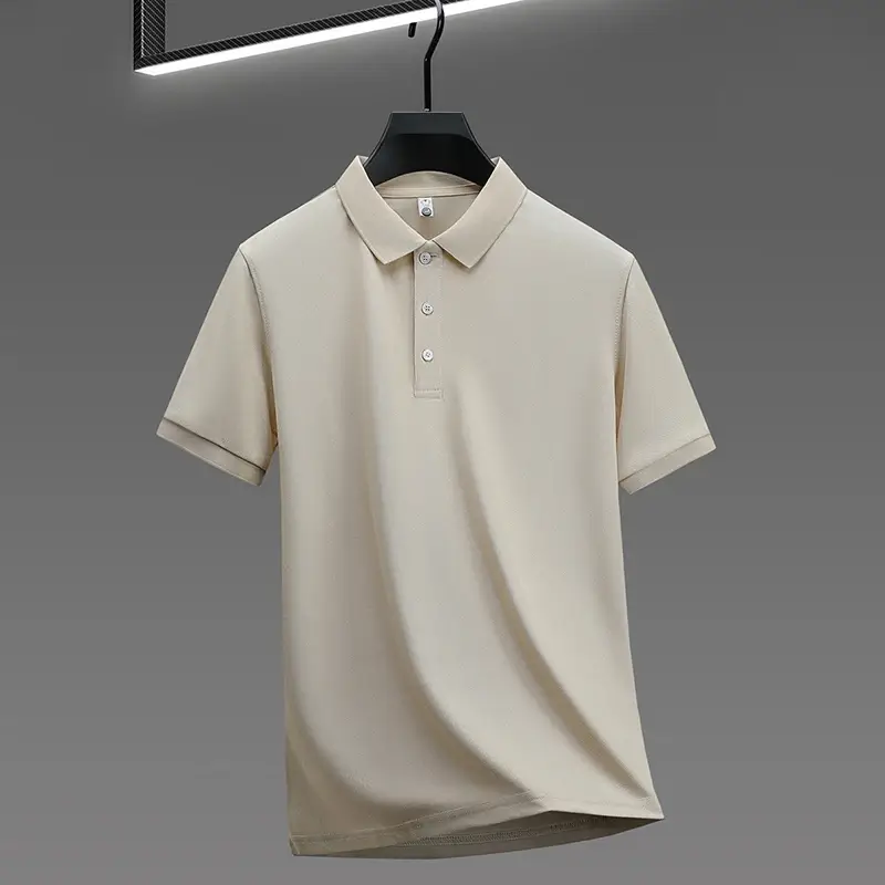 Men's Business Casual Short Sleeved Shirt Polo Shirt Fashionable Breathable