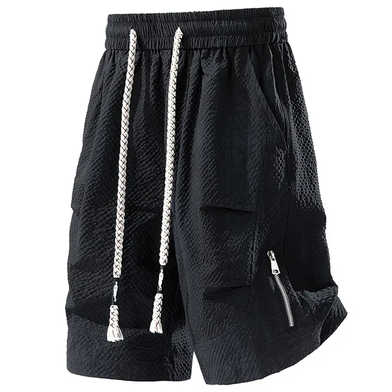Men's New Sports Shorts Solid Color Fitness Pants ...