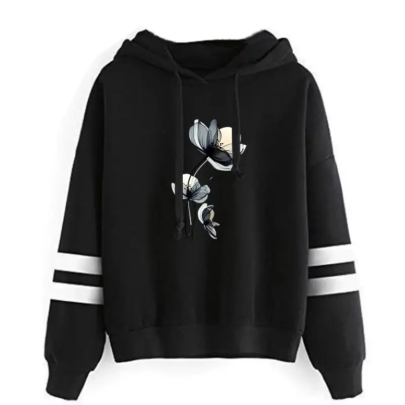 Women's Striped Hoodie Casual Fashion High Quality...