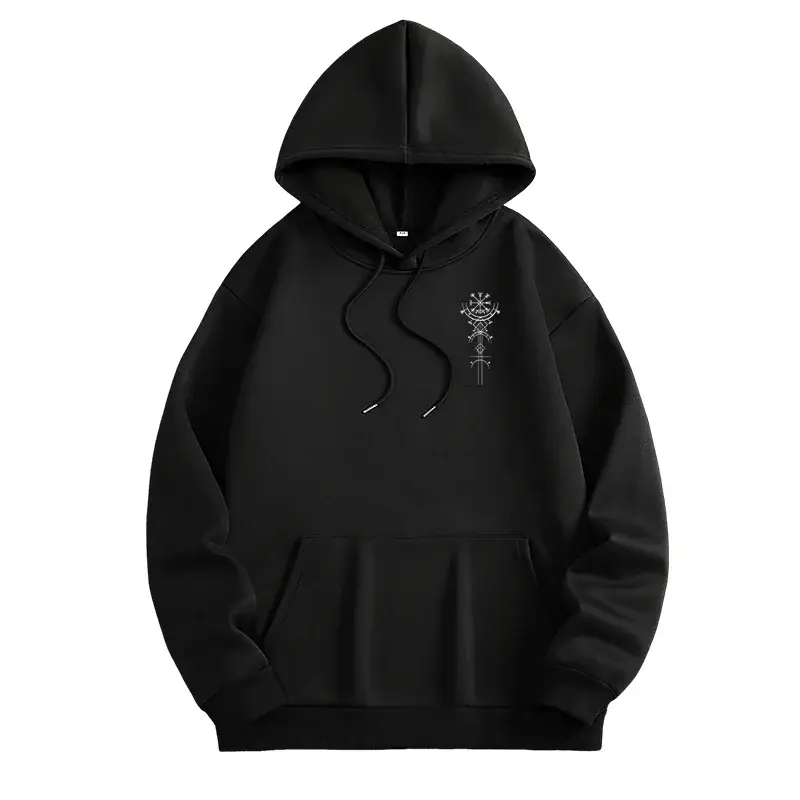 Men's Hoodie Vintage Print High Quality Pullover Hooded Sweatshirt Long Sleeve Fall Winter Daily Sportswear