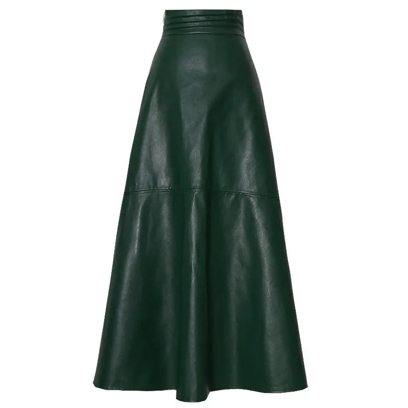 Long Soft Faux Leath...