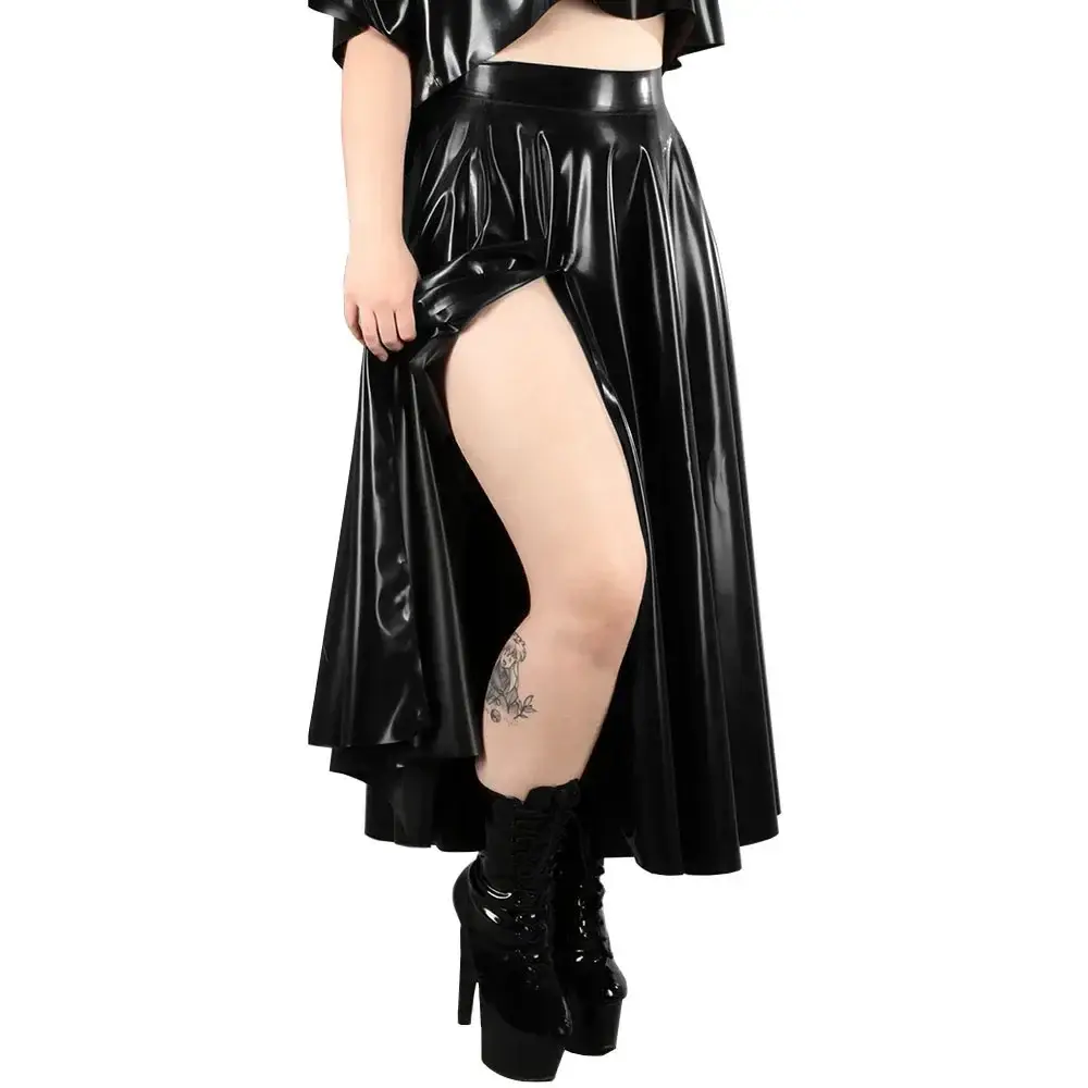 Women Split Skirts Streetwear Sexy High Waist Ladi...