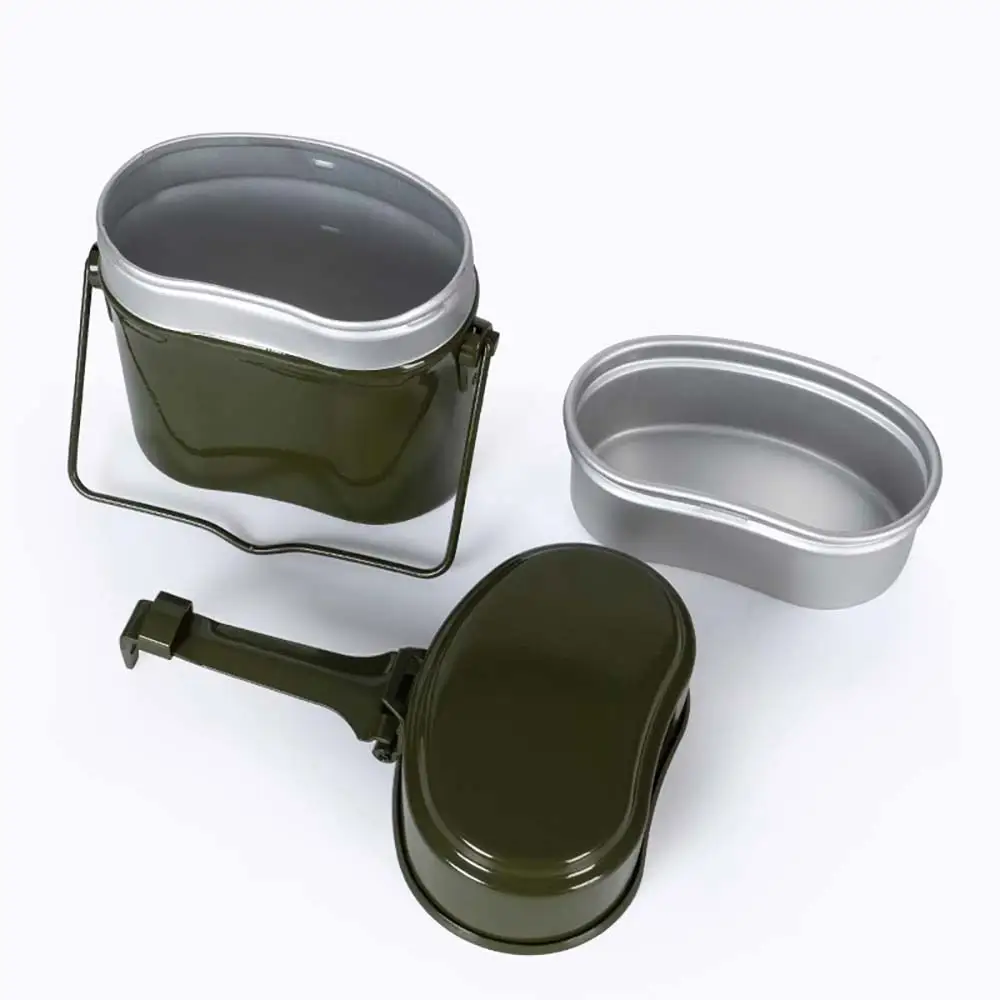 Camping Lunch Box Military Kettle Cup Pot Picnic Travel Water Cup Bowl Outdoor Cooking Cookware Set Camping Supplies