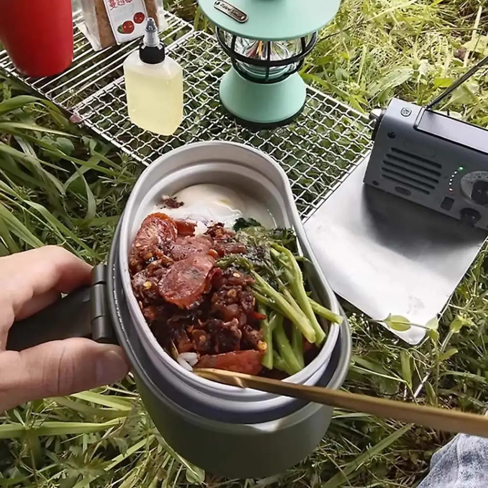 Camping Lunch Box Military Kettle Cup Pot Picnic Travel Water Cup Bowl Outdoor Cooking Cookware Set Camping Supplies