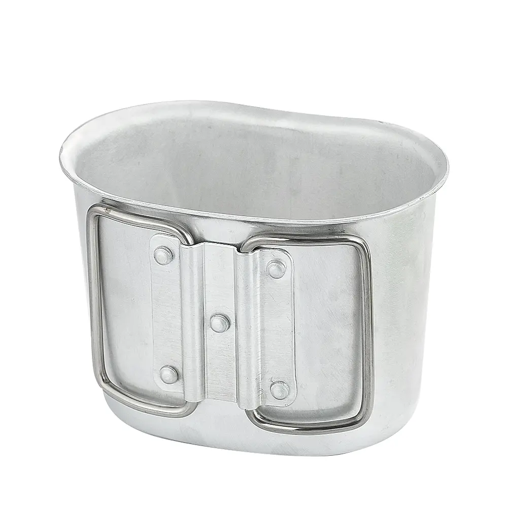 Military Aluminum Kettle Cup Portable Outdoor Camp...