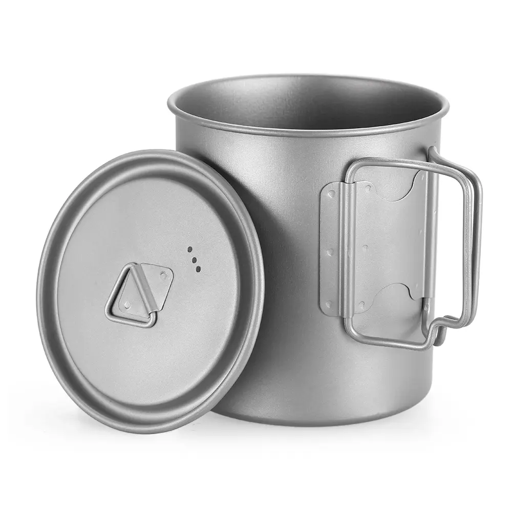 Outdoor Camping Cup Durable Titanium Cup Travel Ta...