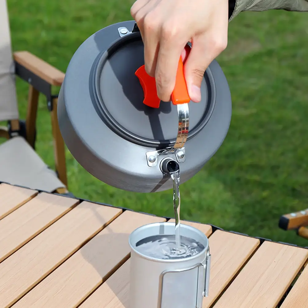 Camping Kettle, Outdoor Coffee Pot, Tableware, Picnic Set, Equipment, Travel Cookware, Coffee Pot