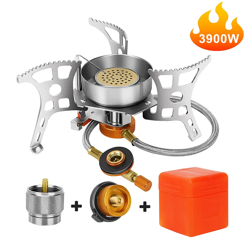 3900w Outdoor Windproof Gas Stove Camping Gas Mini...