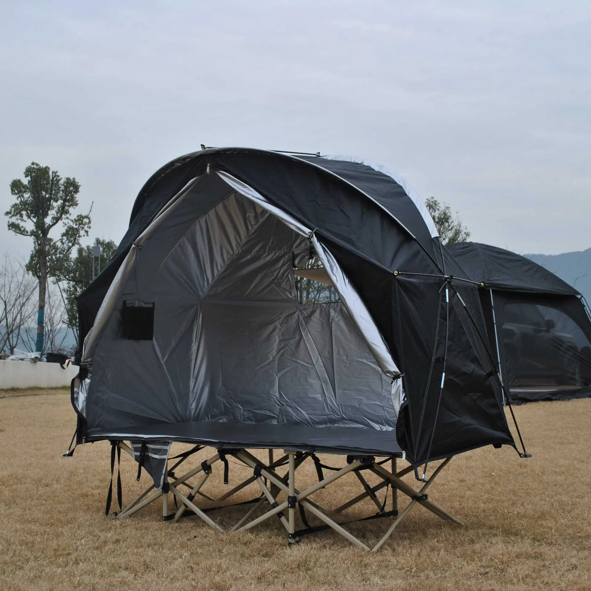 Tents And Shelters Outdoor Camping Portable Camping Bed Tent Folding Awning Off Ground Tent