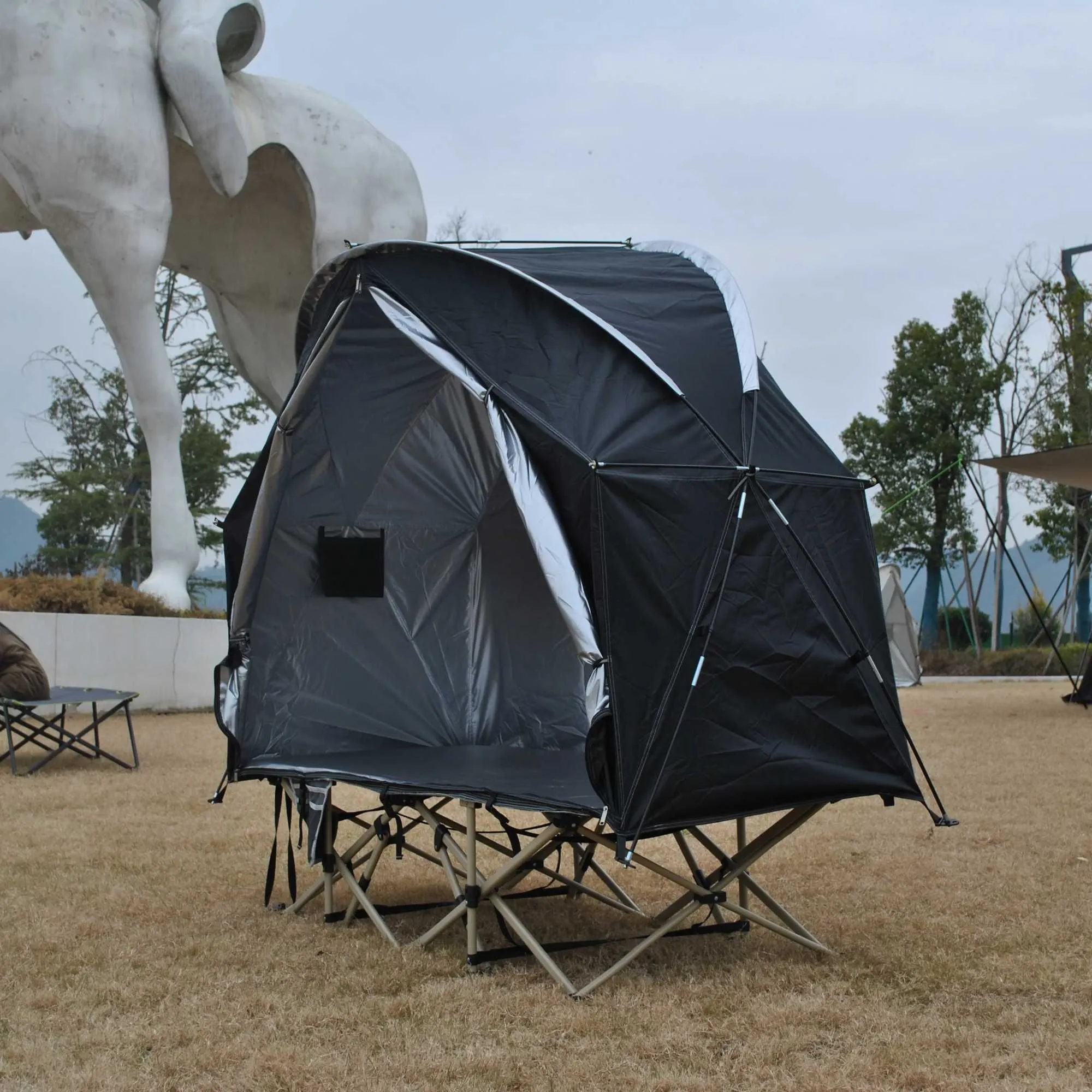 Tents And Shelters Outdoor Camping Portable Camping Bed Tent Folding Awning Off Ground Tent