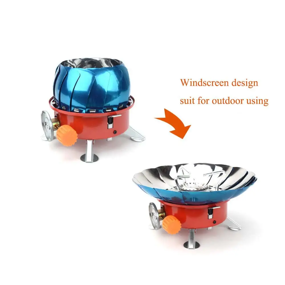 Windproof Outdoor Mini Portable Small Card Stove Picnic Stove Head Stove Mountain Climbing Travel Folding Stove Camping Stove