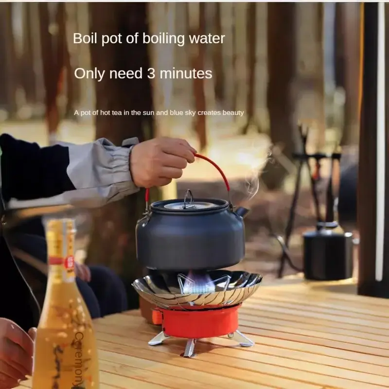 Windproof Outdoor Mini Portable Small Card Stove Picnic Stove Head Stove Mountain Climbing Travel Folding Stove Camping Stove