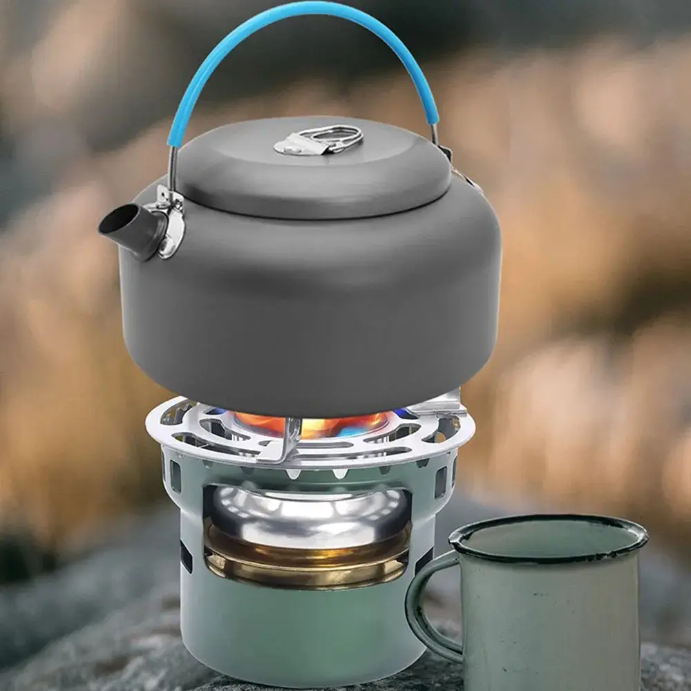 Portable Mini Barbecue Camp Cooking Supplies Camping Gear Alcohol Stove Outdoor Furnace Hiking Sport