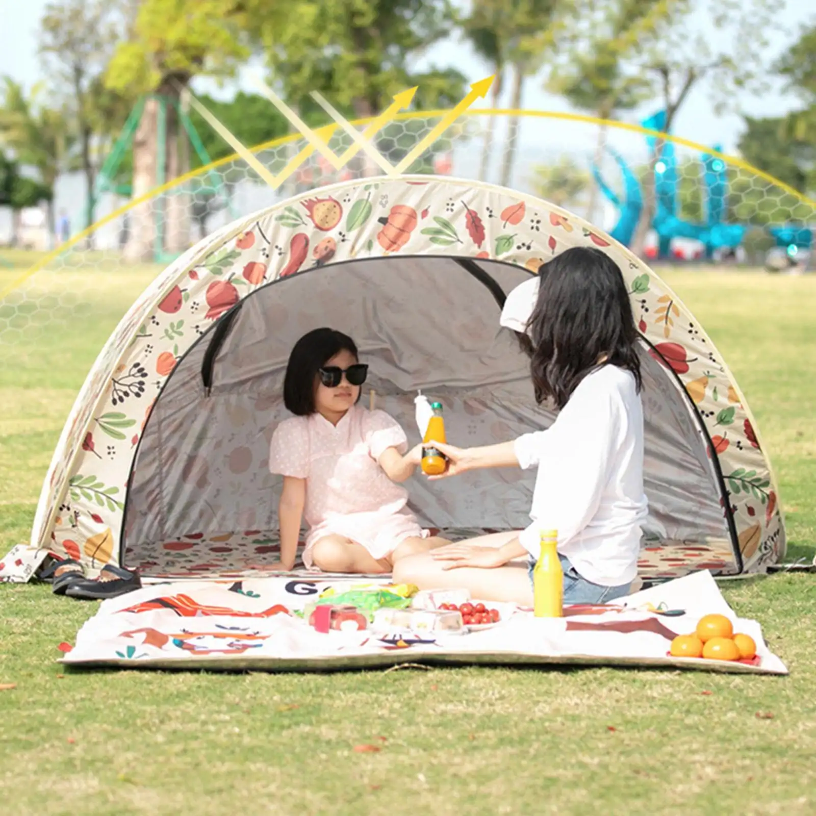 Beach Sun Shade Tent Camping Tent for Fishing Mountaineering Family Camping