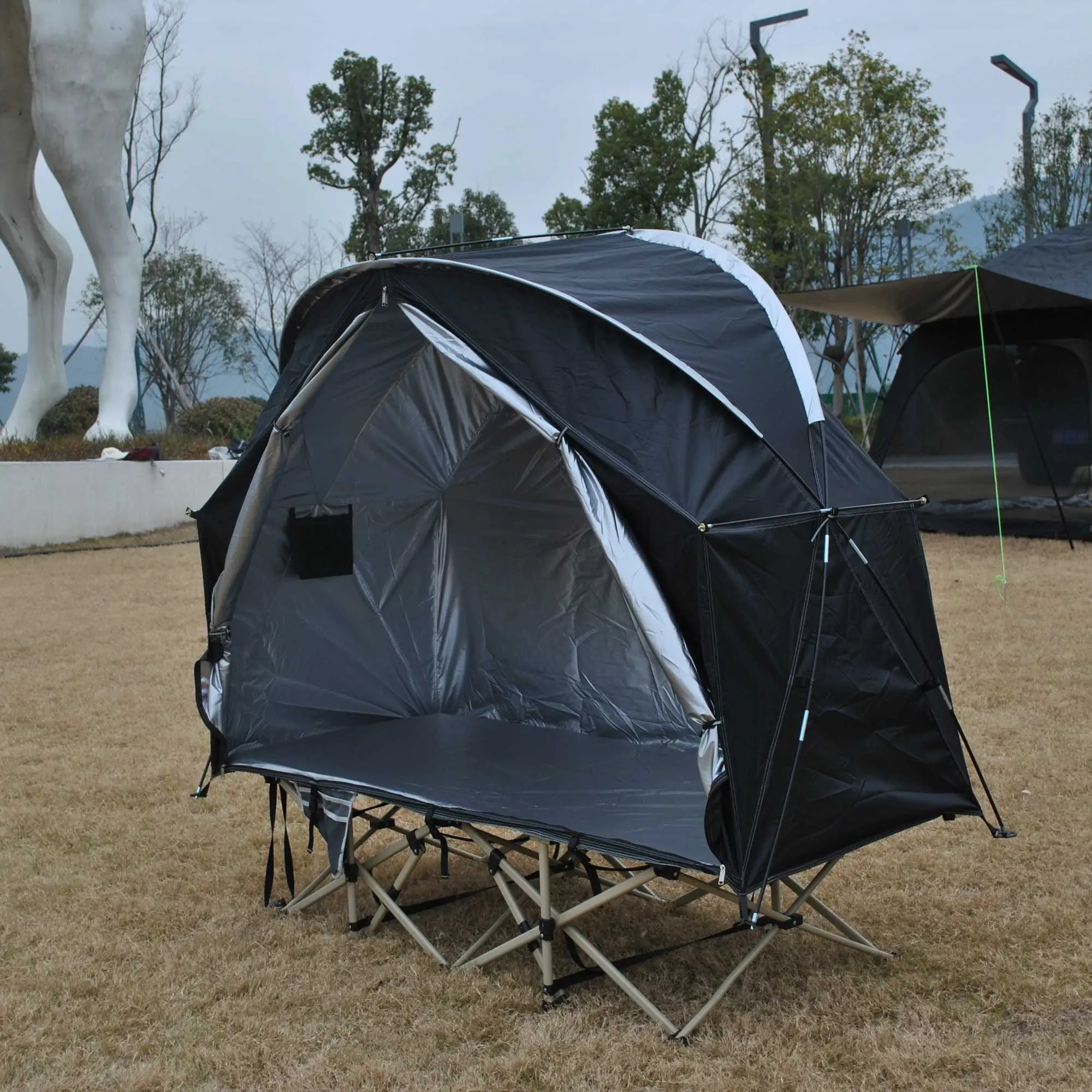Tents And Shelters Outdoor Camping Portable Camping Bed Tent Folding Awning Off Ground Tent
