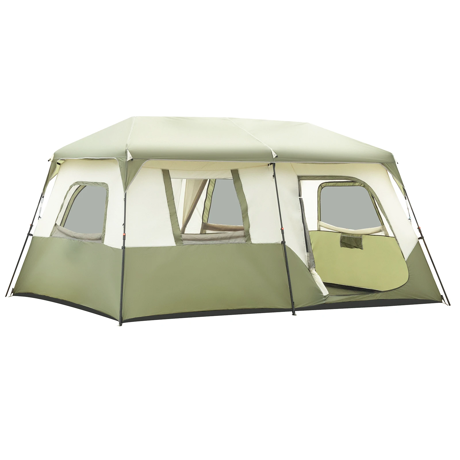 Camping Tent Setup with Rainfly & Windproof Tent with Carry Bag for Family Camping & Hiking