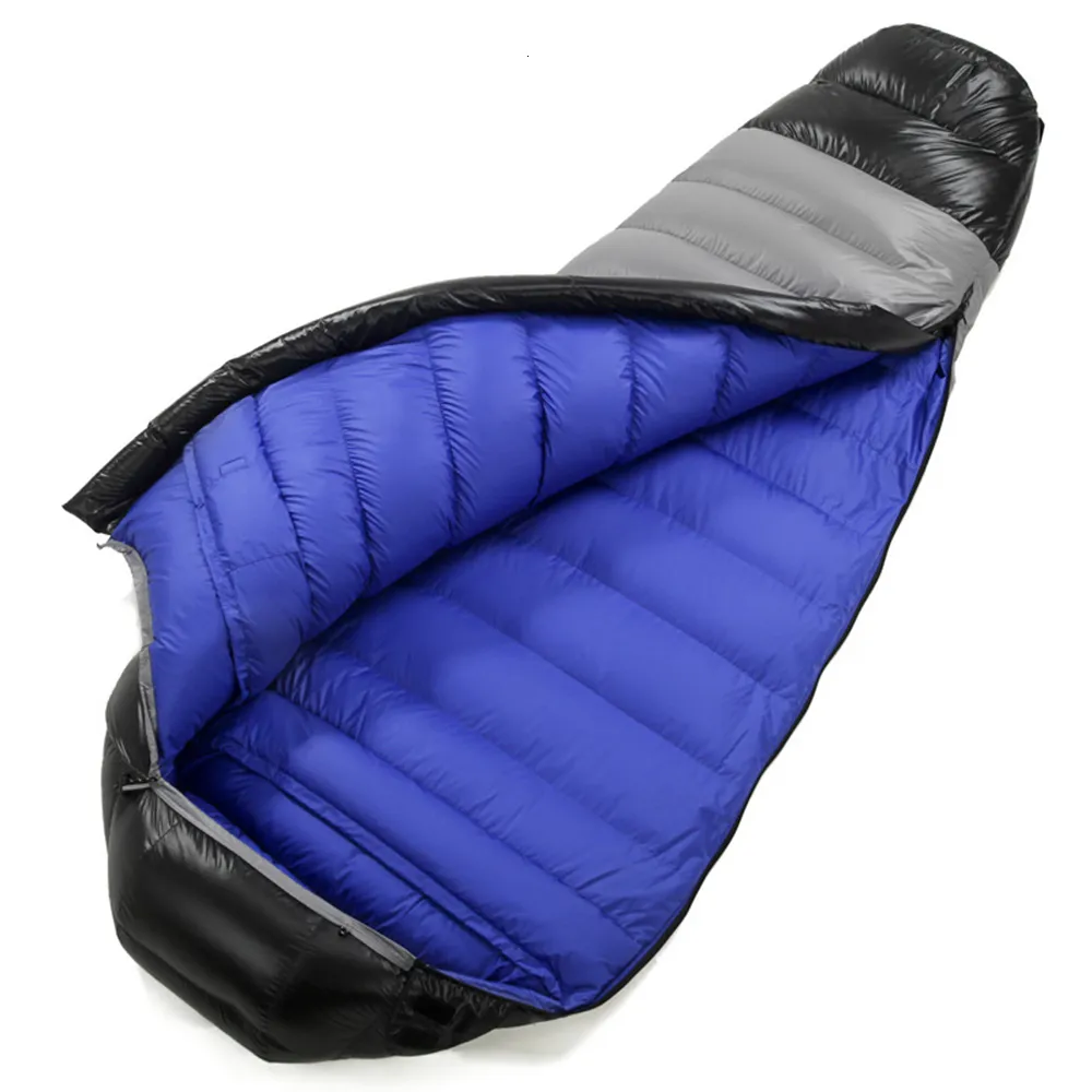 Bags Sleeping Goose Down Adult Mummy Camping Sleeping Bag 4 Season Waterproof Travel Warm Down Sleep Bag For Outdoor Hiking