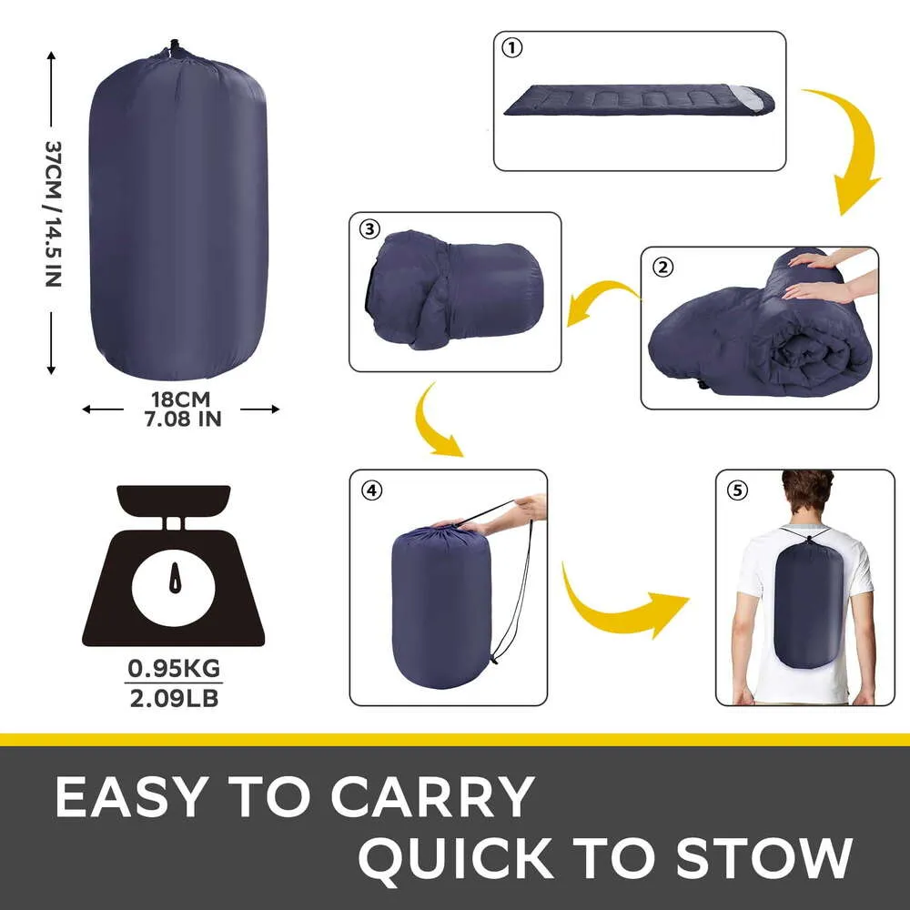 Camping Backpacking Lightweight Sleeping Bag For Adult