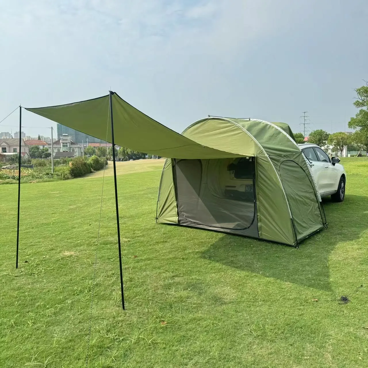 Tents And Shelters Camping Car SUV Rear Tent Outdoor Trunk With Canopy Extension Sunshine-Proof Equipment