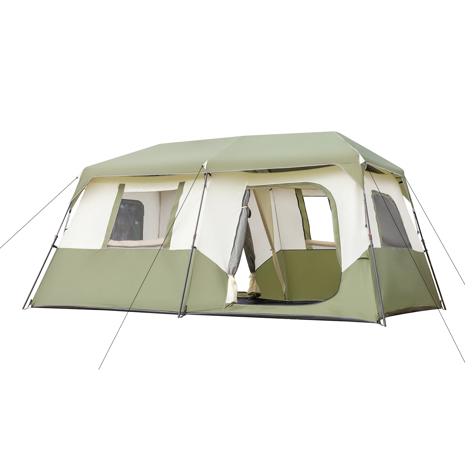 Camping Tent Setup with Rainfly & Windproof Tent with Carry Bag for Family Camping & Hiking
