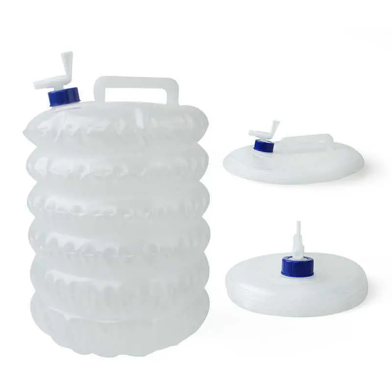 Collapsible Water Bucket Outdoor PE Water Bag Foldable Storage Container Telescopic Design For Camping And Hiking