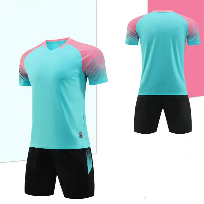 Men's Short Sleeve Football Jerseys Soccer Uniforms Training Sportswear