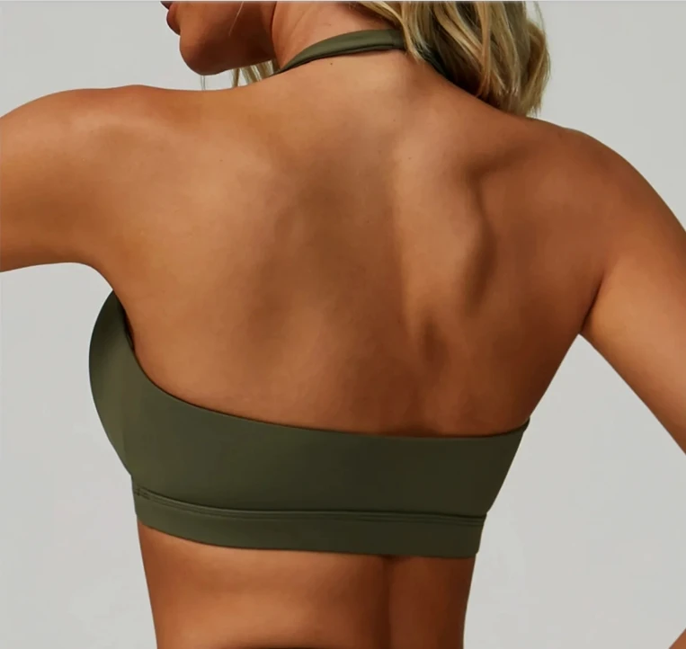 Summer Halter Yoga Bra Hollow Back Yoga Top Running Fitness Sports Bra